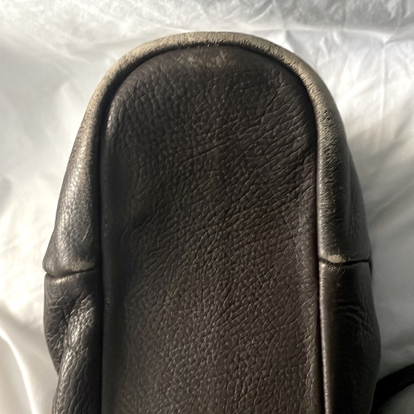 Michael Rome For M. Fine Dark Brown Genuine Leather Two Handle Tote - Picture 5 of 12